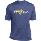 Puff Sip Chat Heather Performance Tee