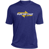 Puff Sip Chat Heather Performance Tee