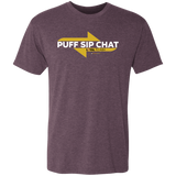 PUFF SIP CHAT Men's Triblend T-Shirt