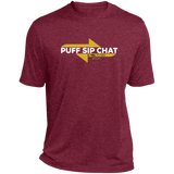 Puff Sip Chat Heather Performance Tee