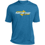 Puff Sip Chat Heather Performance Tee