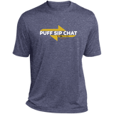Puff Sip Chat Heather Performance Tee