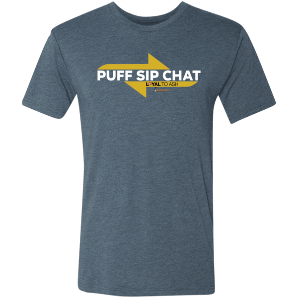 PUFF SIP CHAT Men's Triblend T-Shirt
