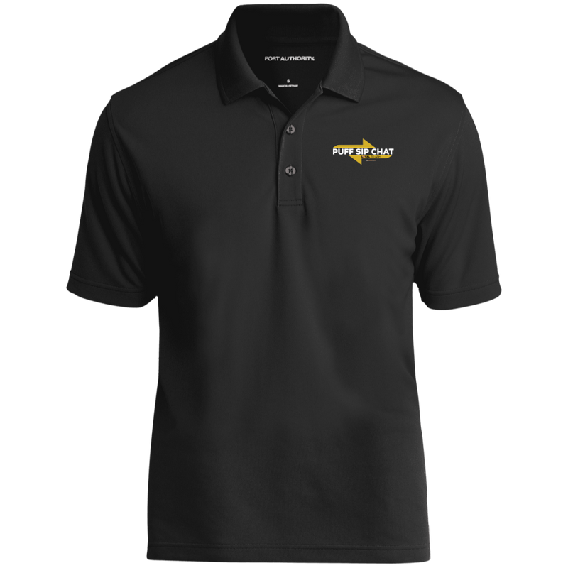 Puff Sip Chat  Dry Zone UV Micro-Mesh Polo