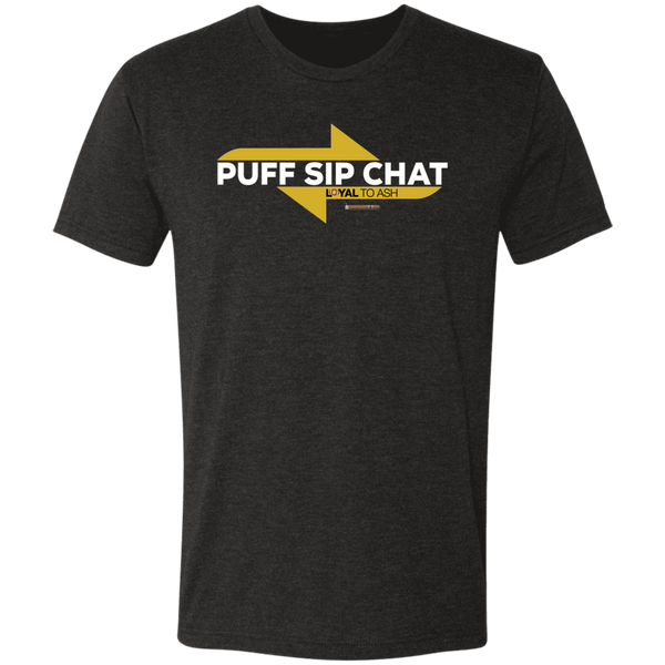 PUFF SIP CHAT Men's Triblend T-Shirt