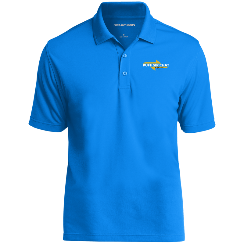 Puff Sip Chat  Dry Zone UV Micro-Mesh Polo