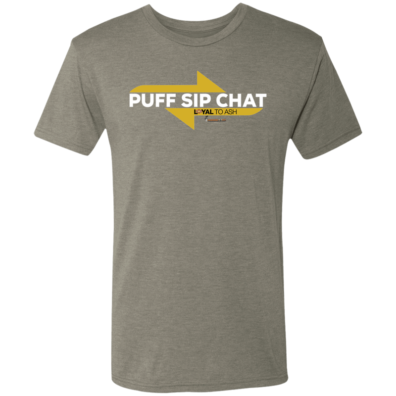 PUFF SIP CHAT Men's Triblend T-Shirt