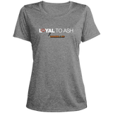 Loyal To Ash / Puff Sip Chat Ladies' Heather Scoop Neck Performance Tee