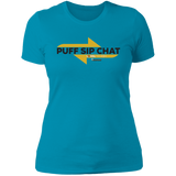 Puff Sip Chat Ladies' Boyfriend T-Shirt