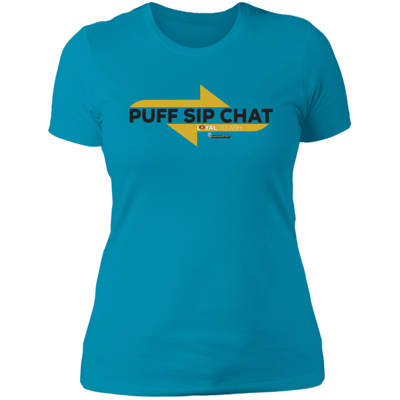 Puff Sip Chat Ladies' Boyfriend T-Shirt