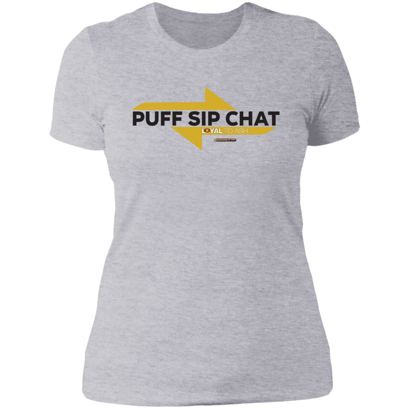 Puff Sip Chat Ladies' Boyfriend T-Shirt