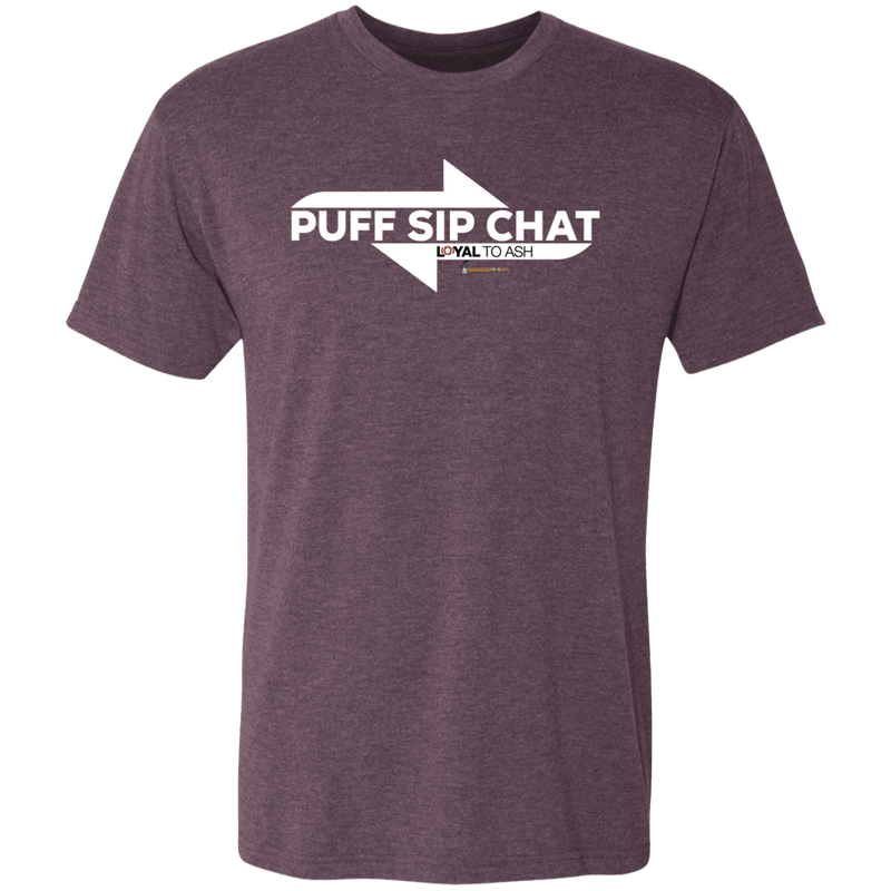 Puff Sip Chat Men's Triblend T-Shirt