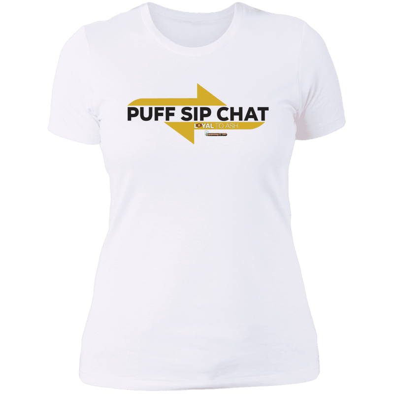 Puff Sip Chat Ladies' Boyfriend T-Shirt