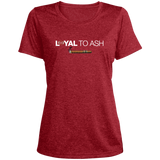 Loyal To Ash / Puff Sip Chat Ladies' Heather Scoop Neck Performance Tee