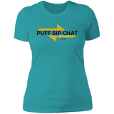 Puff Sip Chat Ladies' Boyfriend T-Shirt