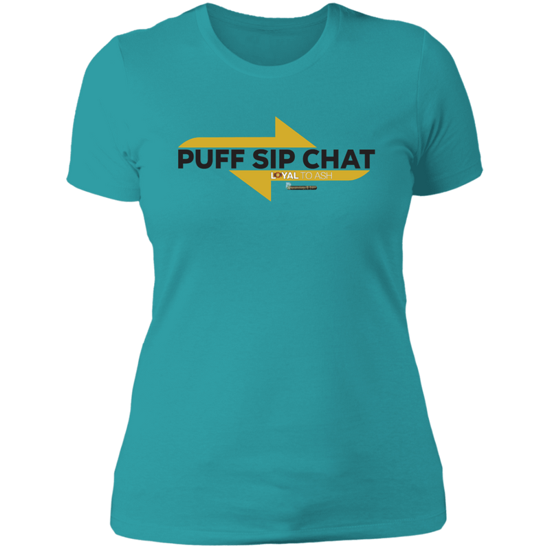 Puff Sip Chat Ladies' Boyfriend T-Shirt